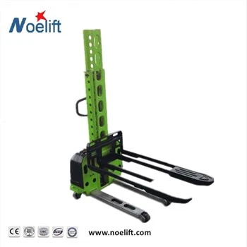 500kg Portable Tsis Siv Neeg Stacker Tag Nrho Hluav Taws Xob Tus Kheej Loading Forklift